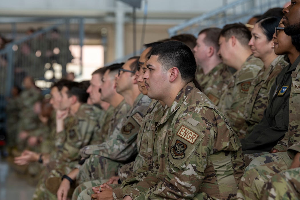 airmen gather during all-call