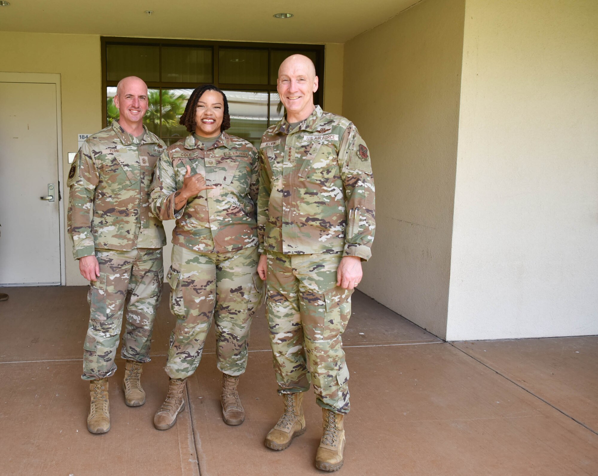 Air Force Chief of Staff Gen. David Allvin and Chief Master Sgt. of the Air Force David Flosi visit Joint Base Pearl Harbor Hickam, HI.