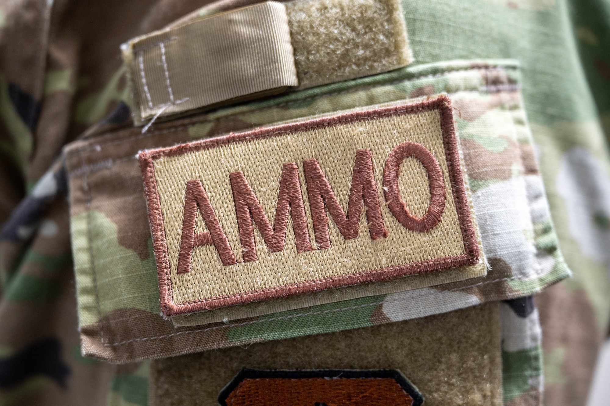 48th FW airmen shows off identifier patch
