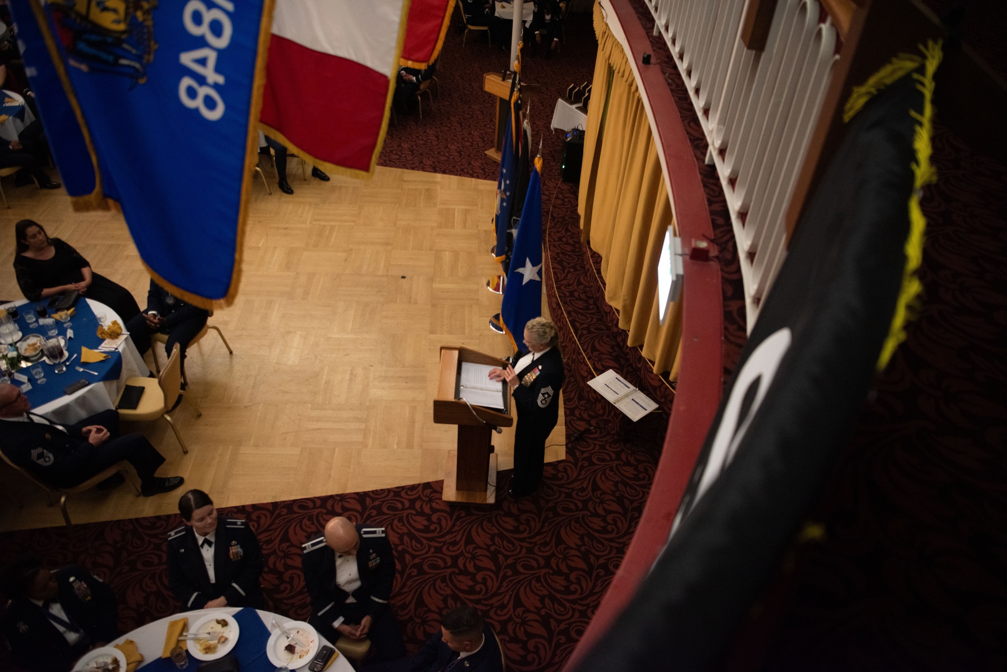Chief Cates speaks during ceremony.