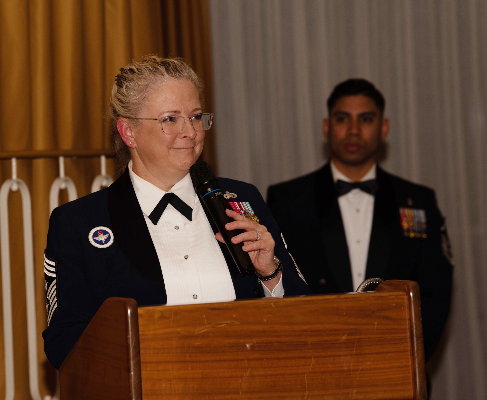 Chief Cates speaks during ceremony