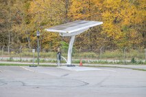 Photo of solar powered charging station