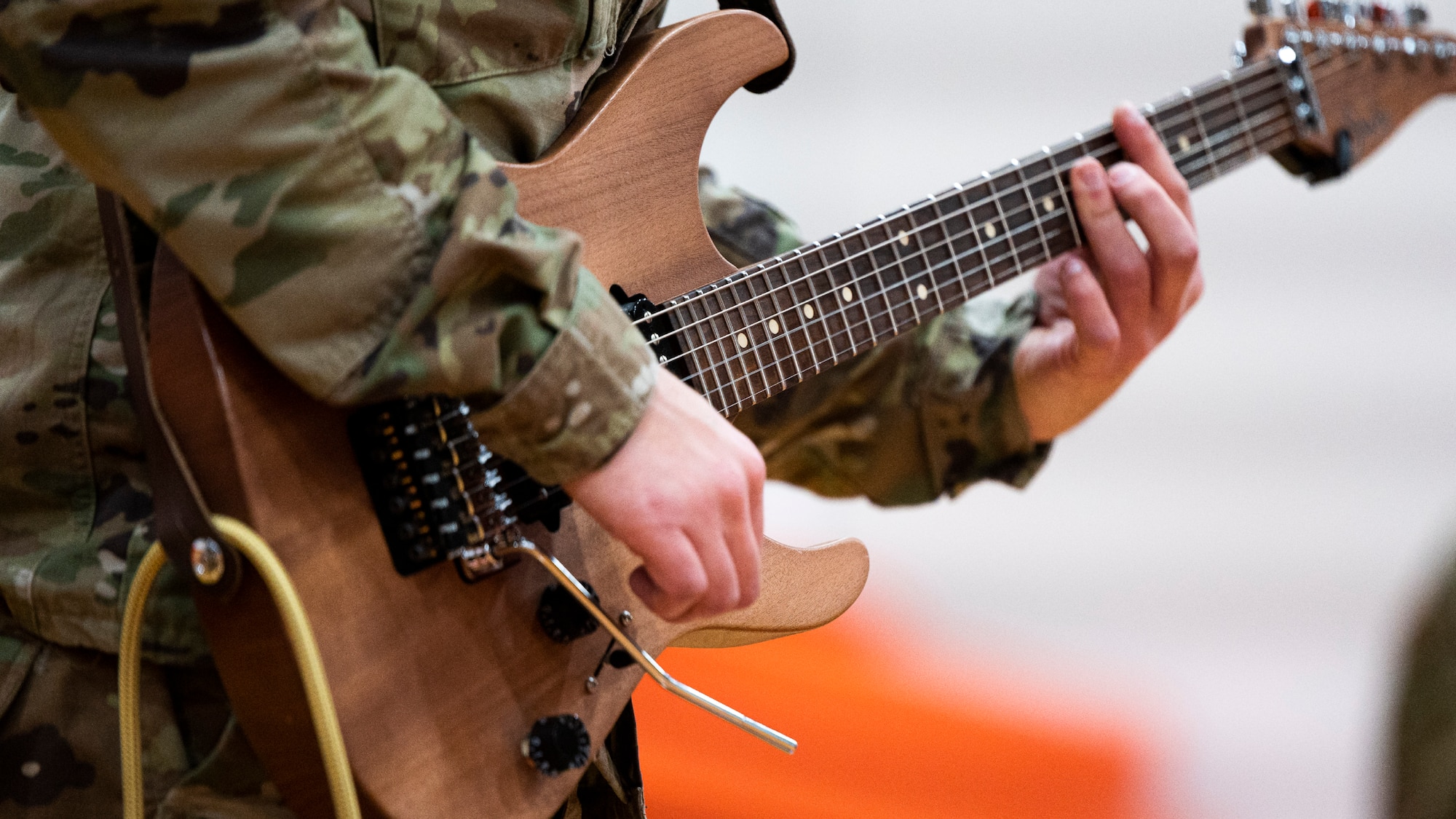 Guitar at a Flight One concert.