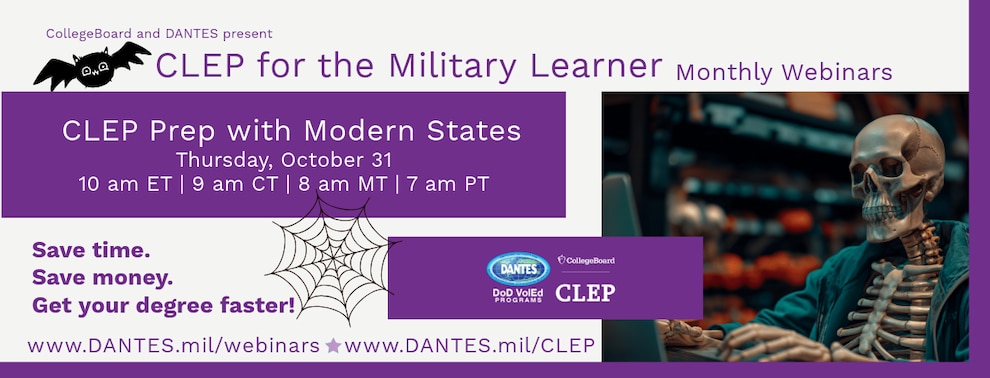 Webinar for CLEP October 31