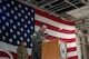 U.S. Air Force Col. Jesse Lamarand, 5th Bomb Wing commander, gives closing remarks at the Hispanic Heritage Month (HHM) closing ceremony at Minot Air Force Base, North Dakota, Oct. 10, 2024. Lamarand spoke of how vital embracing one's culture and camaraderie while serving in the Air Force. (U.S. Air Force photo by Airman 1st Class Wesley Davies)