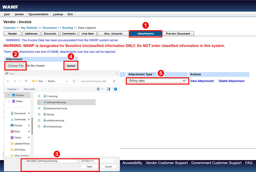 Browse and upload appropriate attachments.
