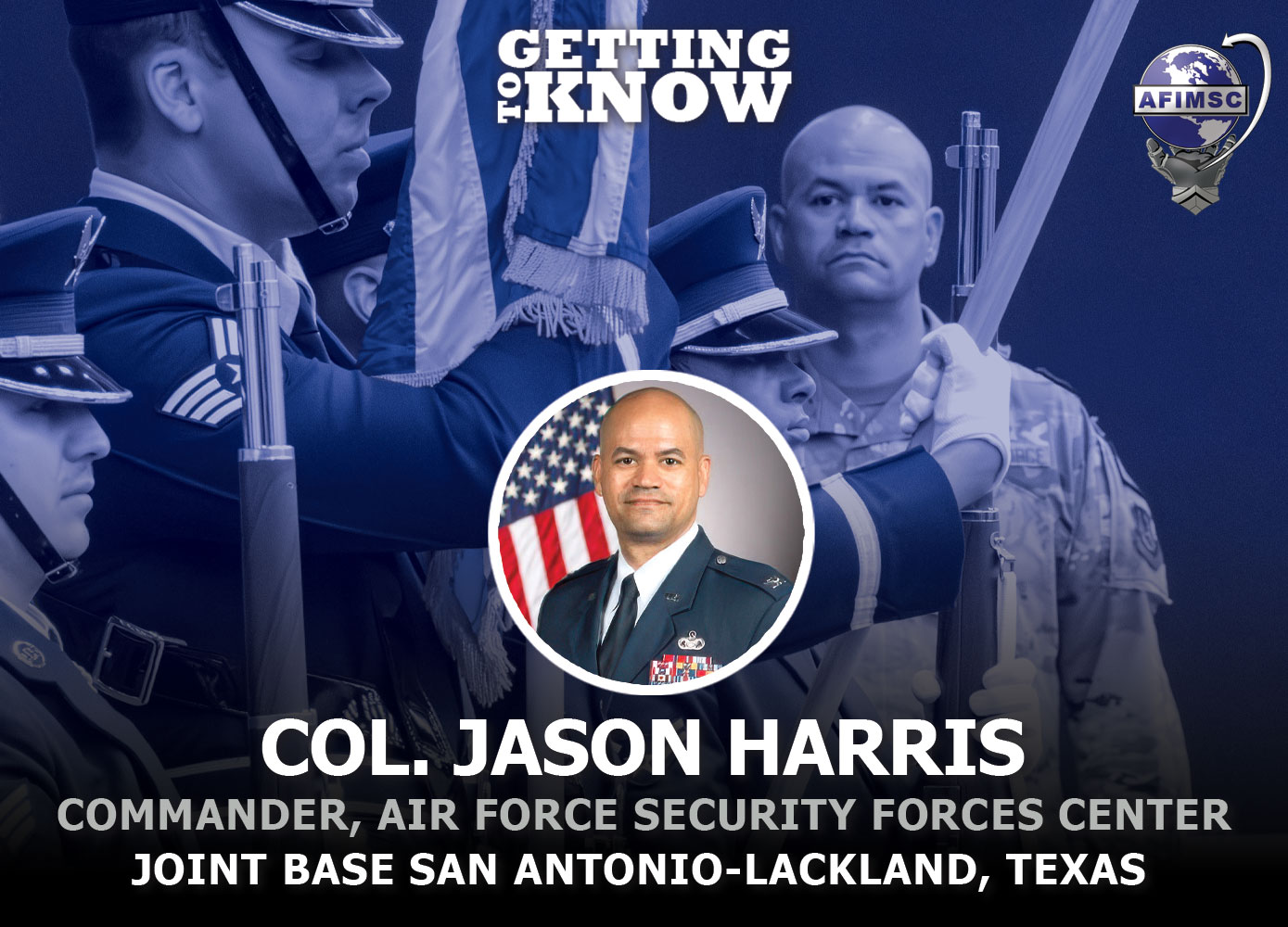 Col. Jason Harris, commander of the Air Force Security Forces Center, graduated the University of North Carolina at Chapel Hill in 1998 with a degree in political science and was commissioned in the Air Force. A career security forces officer with more than 26 years of service, he is now responsible for a cross-functional organization that identifies and validates new and innovative force protection initiatives to improve Department of the Air Force mission execution and joint warfighting capabilities.  (U.S. Air Force Graphic by Jim Martinez)