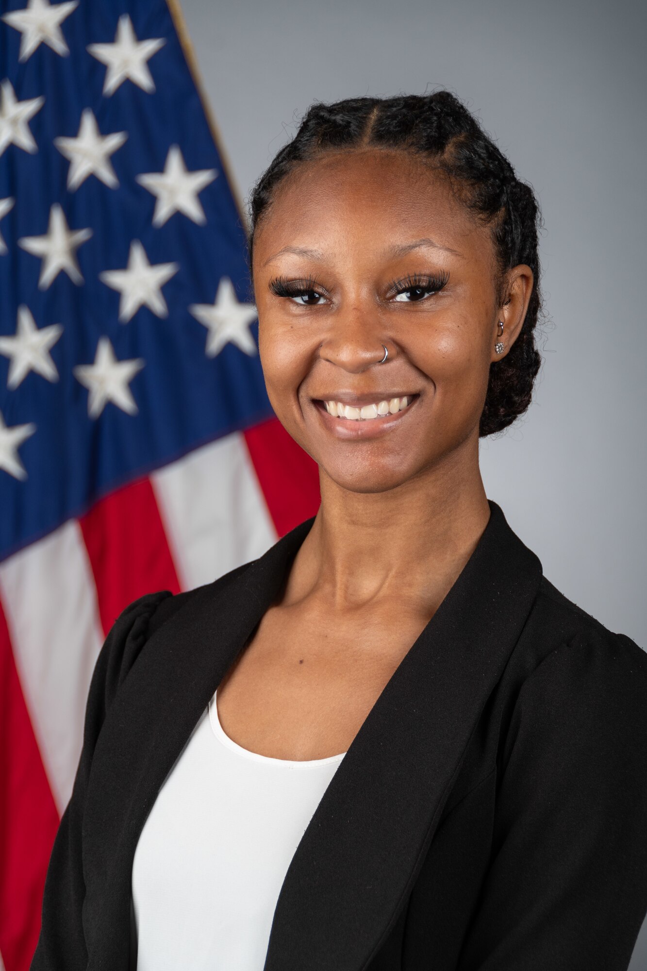 Arnold Engineering Development Complex Junior Force Council Secretary Ronelle Jones. (U.S. Air Force photo by Keith Thornburgh)