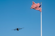 A U.S. Air Force AC-130J Ghostrider Gunship, assigned to the 4th Special Operations Squadron, flies near the United States Air Force Academy, Colorado, Oct. 5, 2024.