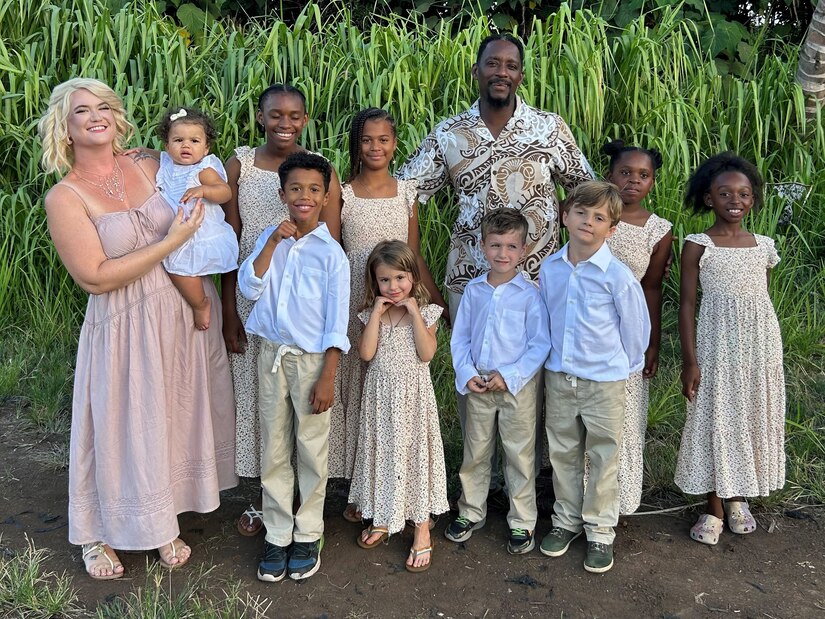 The Gigliotti family in Hawaii.