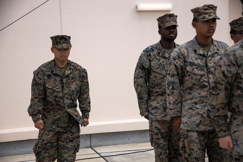 U.S. Marine Corps Lance Cpl. Chue Lee, a radio operator with 12th Marine Littoral Regiment, 3d Marine Division reports to the promoting officer during exercise Resolute Dragon 24 at Japan Ground Self-Defense Force Camp Ishigaki, Okinawa, Japan, Aug. 1, 2024. Cpl. Lee is the first Marine to be promoted into the noncommissioned officer ranks on JGSDF Camp Ishigaki. Cpl Lee’s responsibilities as a corporal in his military occupational specialty range from ensuring the technical and tactical proficiency of his subordinates to the management of more than $600,000 worth of communications gear. RD 24 is an annual bilateral exercise in Japan that strengthens the command, control, and multi-domain maneuver capabilities of U.S. Marines in III Marine Expeditionary Force and Japan Self-Defense Force personnel, with a focus on controlling and defending key maritime terrain. Lee is a native of Alaska.