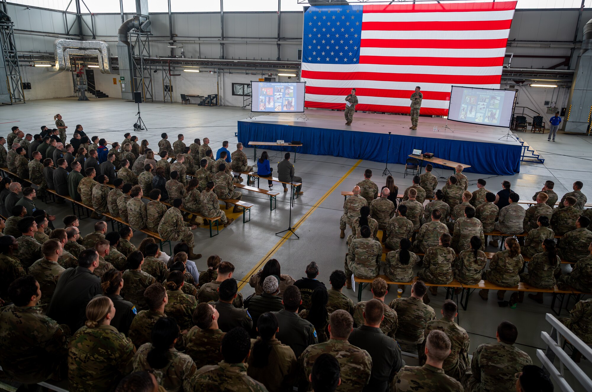 Airman participate in all call