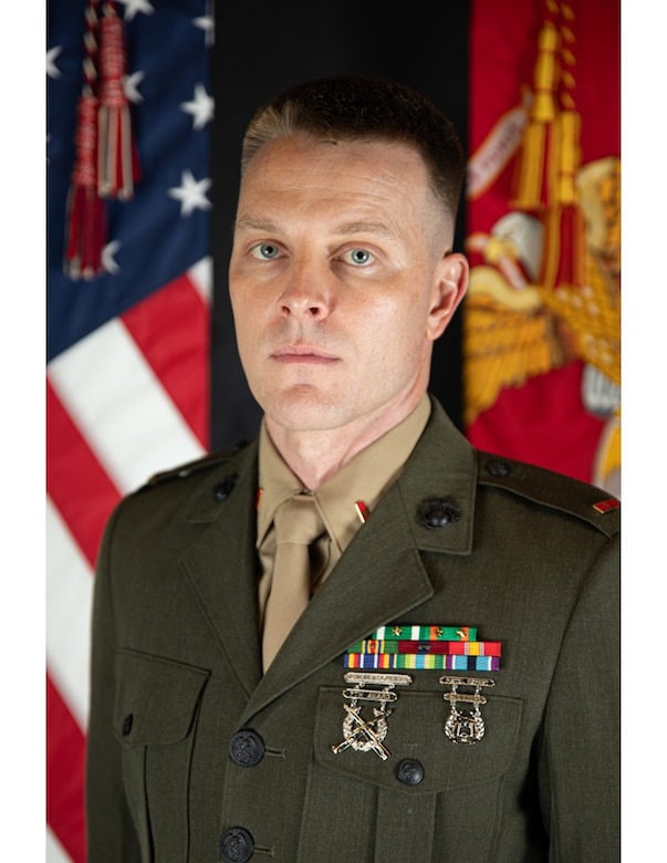 WO Aaron Carpenter serves as the Assistant Director for Marine Forces Reserve Band.