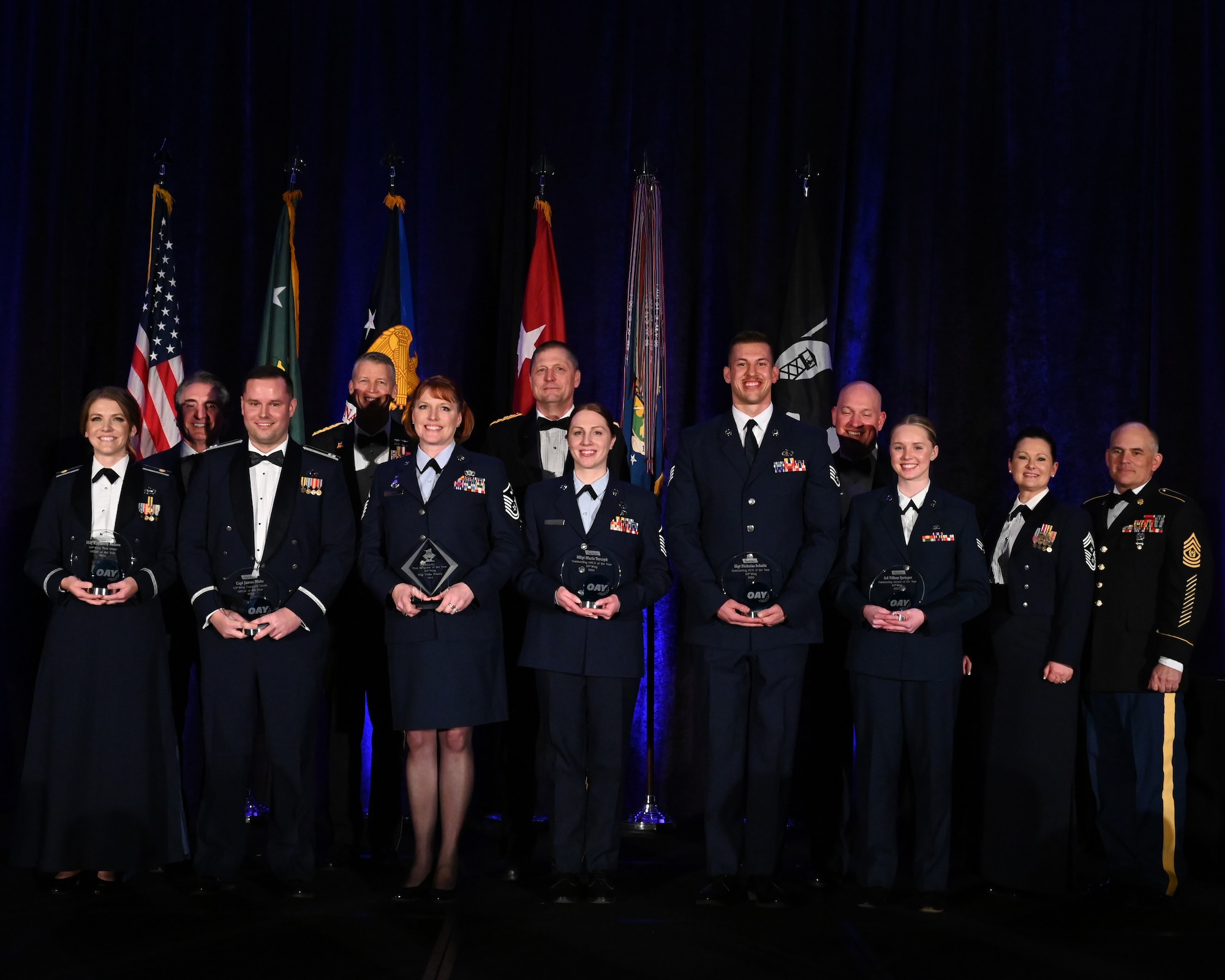 Winners of the 2023 Outstanding Airmen of the Year for the 119th Wing.