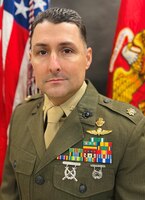 Major Allen C. Poe, Inspector-Instructor, Alpha Company, 4th Reconnaissance Battalion