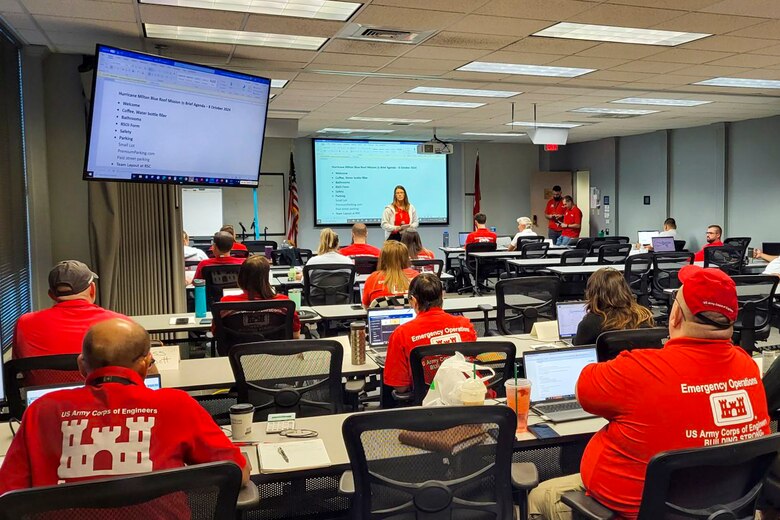 In support of the USACE Jacksonville District, more than 50 Omaha District employees activated beginning Oct. 8, 2024 to make up a Temporary Roofing Planning and Response Team in support of Operation Blue Roof, a priority mission managed by the U.S. Army Corps of Engineers for the Federal Emergency Management Agency.