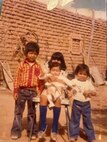 Juan Gaytan (far left) stands next to his sisters in the streets of Zacatecas, Mexico in 1984.
