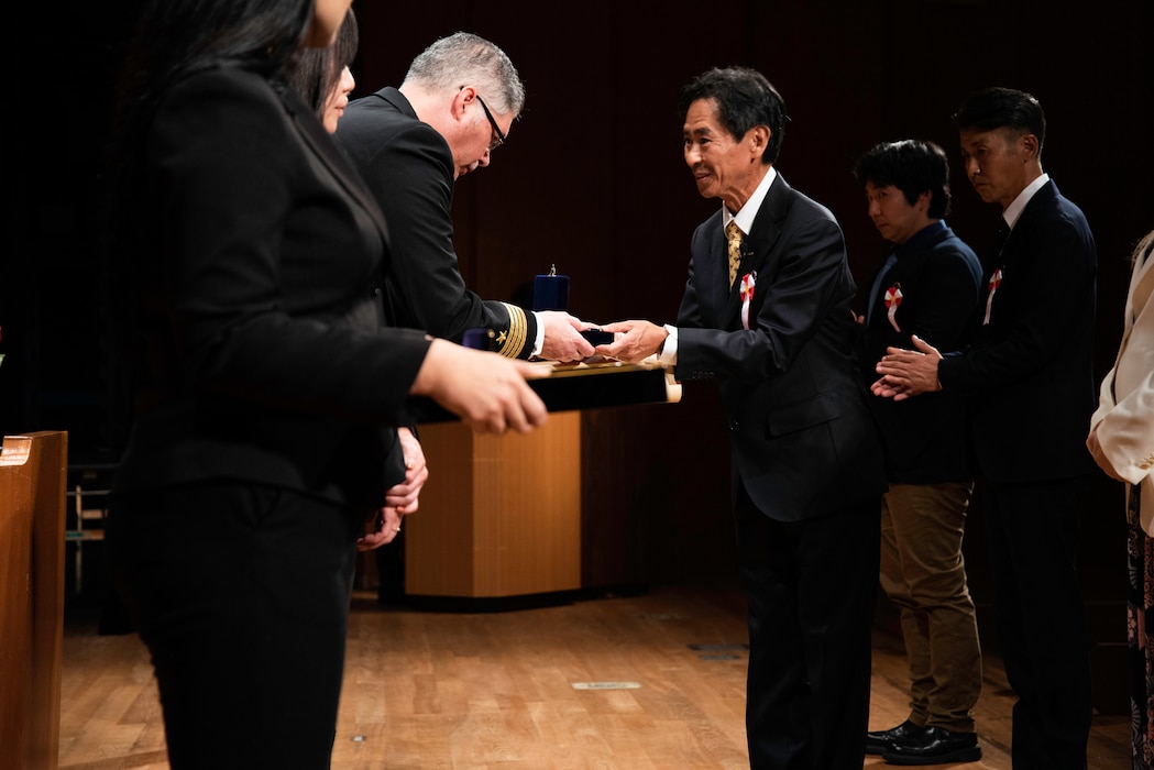 U.S. Forces Japan and the Government of Japan's Ministry of Defense recognized 570 employees Friday, October 18 during the 2024 Master Labor Contractor (MLC) Length-of-Service Award Ceremony at Yokosuka Bunka Kaikan