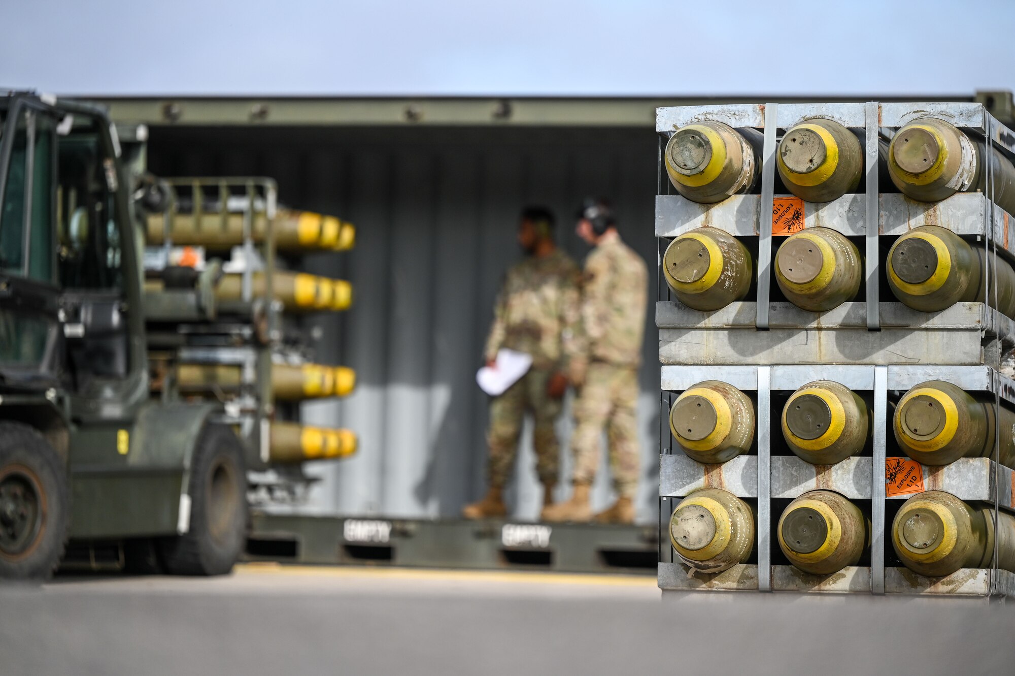 airman delivers munitions