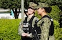 YORKTOWN, Va. (April 5, 2024) Sailors assigned to the Naval Weapons Station (NWS) Yorktown’s Security Department direct traffic during a youth parade as part of the Month of the Military Child. (U.S. Navy Photo by Max Lonzanida/Released).