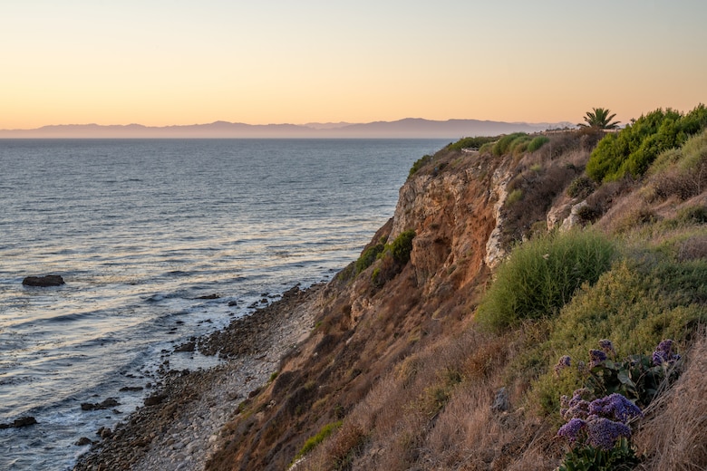 The cliffs overlooking the Pacific Ocean near the Point Vicente Interpretive Center are pictured Sept. 10 in Rancho Palos Verdes, California.