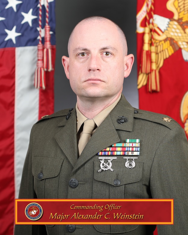 Commanding Officer, Major Alexander C. Weinstein, Communications Company, 14th Marine Regiment