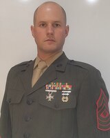 First Sergeant David Presslein, Unit Senior Enlisted Leader, November Battery, 5th Battalion, 14th Marine Regiment