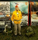 Navajo Code Talker Thomas Begay poses for a photo during the 74th annual 5th Marine Division reunion on October 19, 2024 in San Antonio, Texas. Mr. Begay is one of two remaining original Navajo Code Talkers that served during World War II. He was joined by many other WWII and Vietnam veterans at their annual reunion honoring all Marines who served under 5th MARDIV. (U.S. Marine Corps Photo by Staff Sgt. Ryanne Williams)