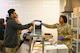 Airman 1st Class Cassandra Magee, 5th Force Support Squadron food service specialist, prepares meals in the alert facility during Global Thunder 25 (GT25) at Minot Air Force Base, North Dakota, Oct. 20, 2024. GT25 provides training opportunities for components, units and task forces to deter and, if necessary, defeat a military attack against the United States and to employ forces as directed by the president. (U.S. Air Force photo by Airman 1st Class Trust Tate)