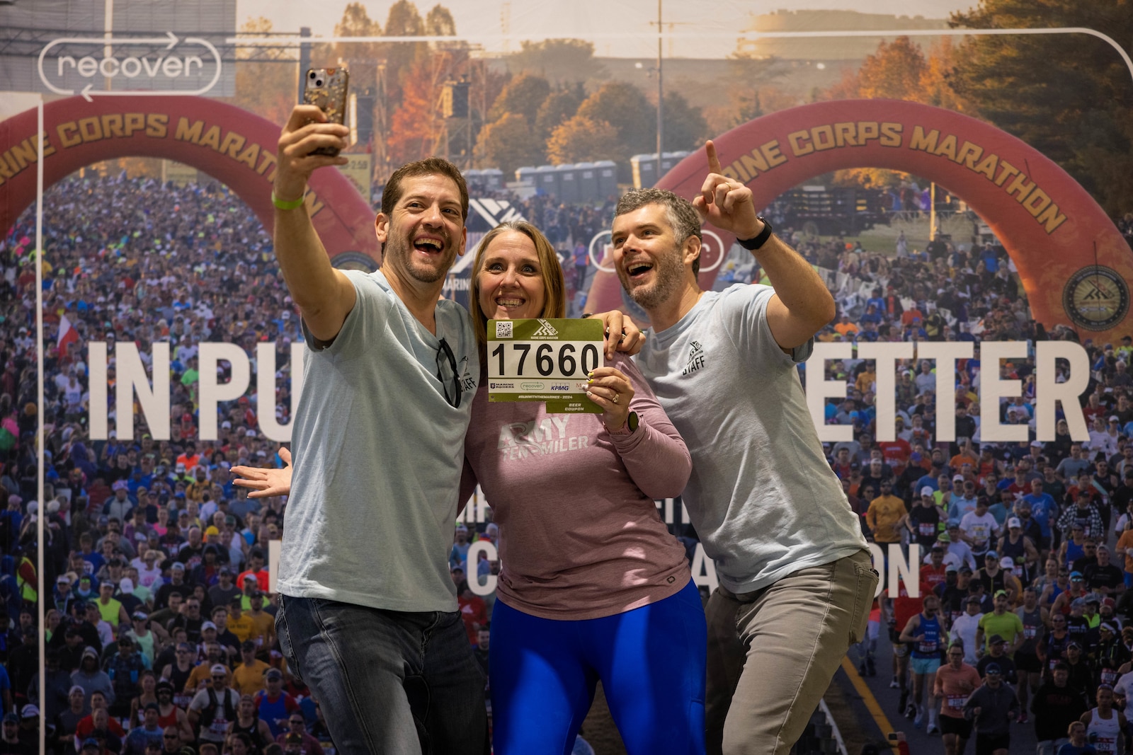 Participants in the 49th Marine Corps Marathon interact with vendors and sponsors during the MCM Health & Fitness Expo at the Gaylord National Resort and Convention Center in National Harbor, Maryland, Oct. 25, 2024. The MCM Health and Fitness Expo is the location for participants to pick up MCM race packets. The free expo welcomed participants, family members, friends, supporters, volunteers, and the general public to more than 100,000 square feet of exhibits and booths. (U.S. Marine Corps photo by Lance Cpl. Joaquin Dela Torre)