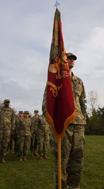 Historic colors returned to transportation battalion in Europe