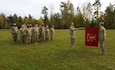 Soldiers from the 729th Transportation Battalion, 163rd Regional Support Group admire their recently returned historic unit colors during morning formation at Camp Normandy, Saturday, Oct. 19, 2024 in Grafenwoehr, Germany. 

The 7th Mission Support Command is the U.S. Army Reserve presence in Europe. Comprised of 26 units across Germany and Italy, the 7th MSC provides logistical and sustainment resources in support of U.S. Army Europe and Africa missions. For more stories and information onf the 7th Mission Support Command, connect on Facebook @7thmsc. (U.S. Army Reserve photo by Staff Sgt. Mary Johnson-Clause, UPAR)