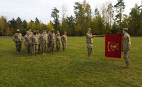 Historic colors returned to transportation battalion in Europe