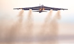 A B-52H Stratofortress assigned to the 69th Bomb Squadron takes flight during Global Thunder 25 at Minot Air Force Base, North Dakota, Oct. 24, 2024. U.S. Strategic Command forces are on watch 24 hours a day, seven days a week, conducting operations to deter and detect strategic attacks against the United States and our allies. (U.S. Air Force photo by Airman 1st Class Trust Tate)