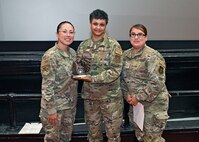 MSgt White receives the Chief's Avengers Award