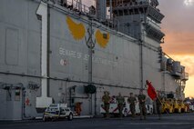 BLT 1/8 Beirut Memorial Run on USS Wasp (LHD 1)