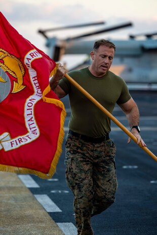 BLT 1/8 Beirut Memorial Run on USS Wasp (LHD 1)