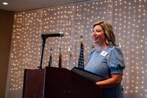 Christie Rainwater, Mayor of Hanahan, S.C., speaks about her time as an honorary commander