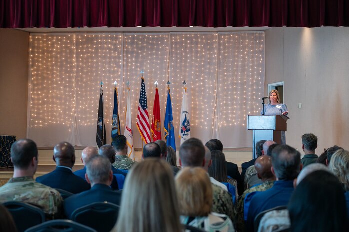 Christie Rainwater, Mayor of Hanahan, S.C., speaks about her time as an honorary commander