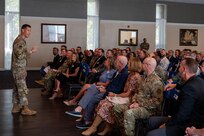 Col. Parker gives closing remarks