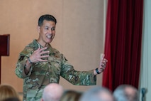 Col. Parker gives closing remarks