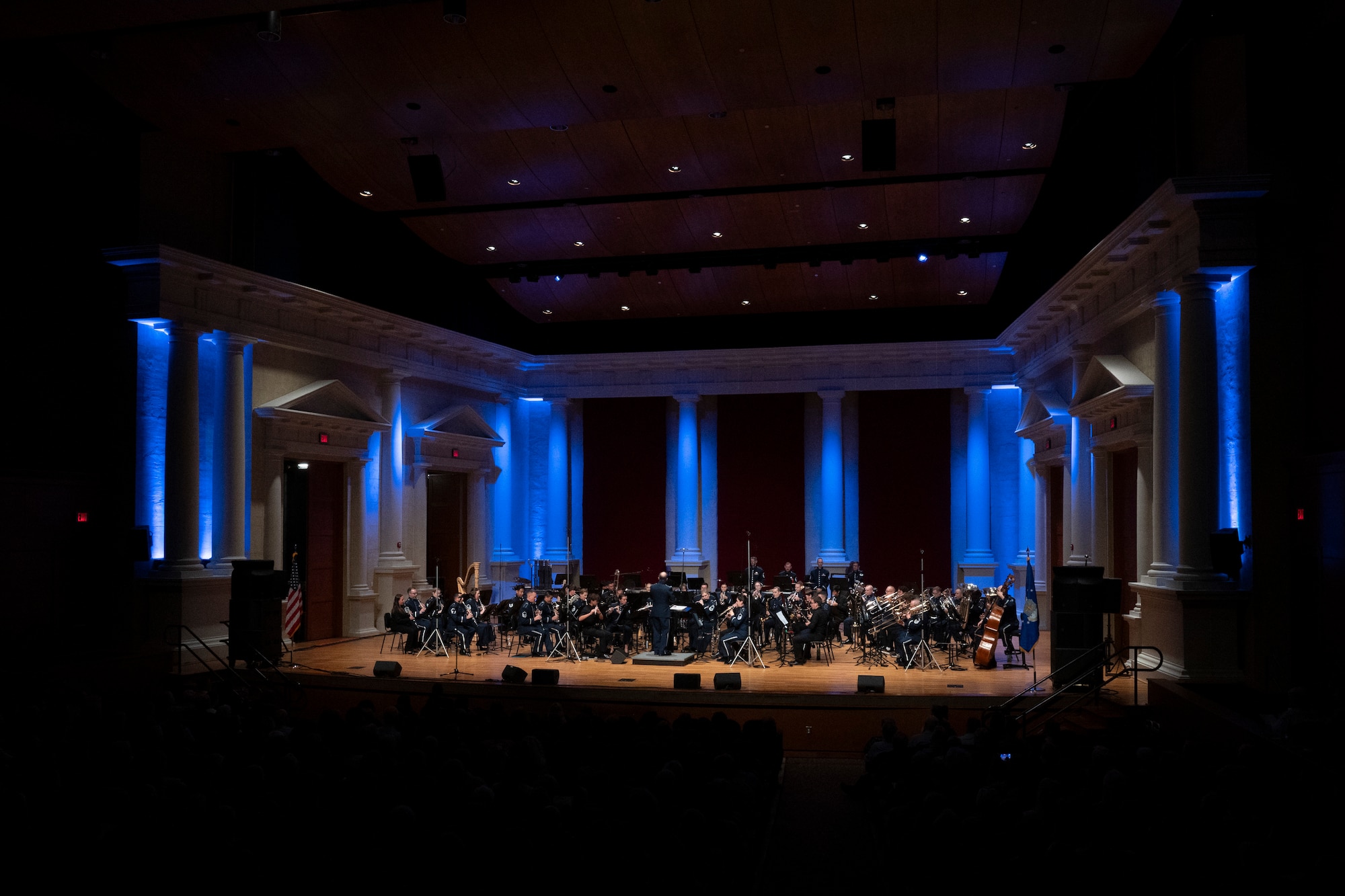 A band performs on stage.