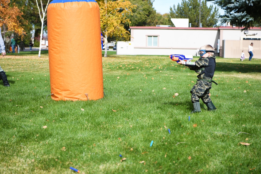 nerf gun battle