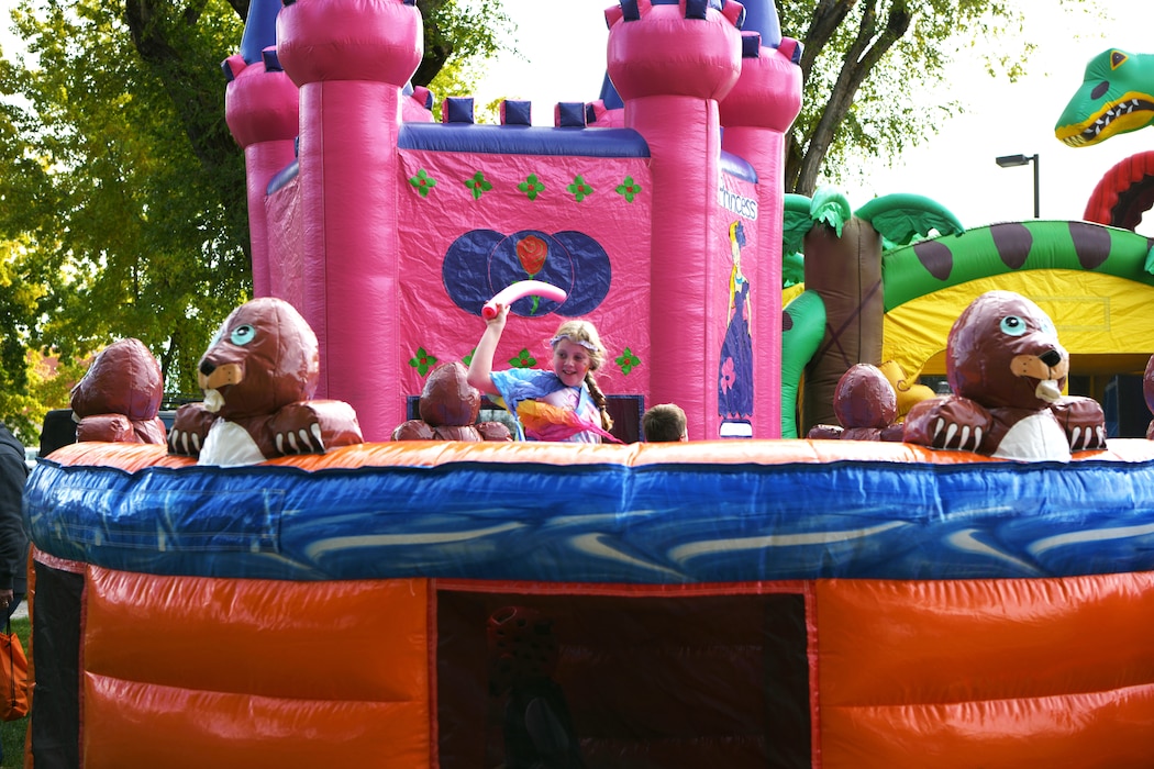 kids in a bounce house