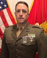 Major Andrew M. Buck, Inspector-Instructor, Lima Company, 3rd Battalion, 25th Marine Regiment