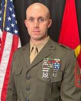 First Sergeant William J. Puckett, Inspector-Instructor First Sergeant, Lima Company, 3rd Battalion, 25th Marine Regiment