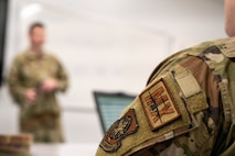 a student listens to instructions