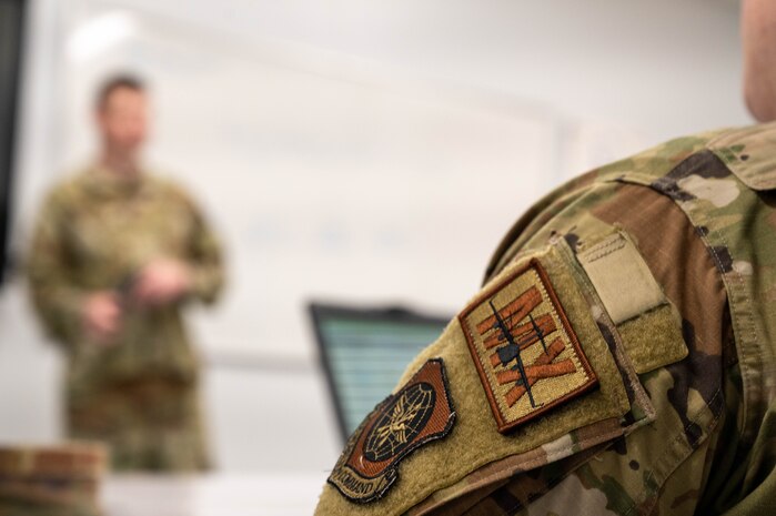 a student listens to instructions