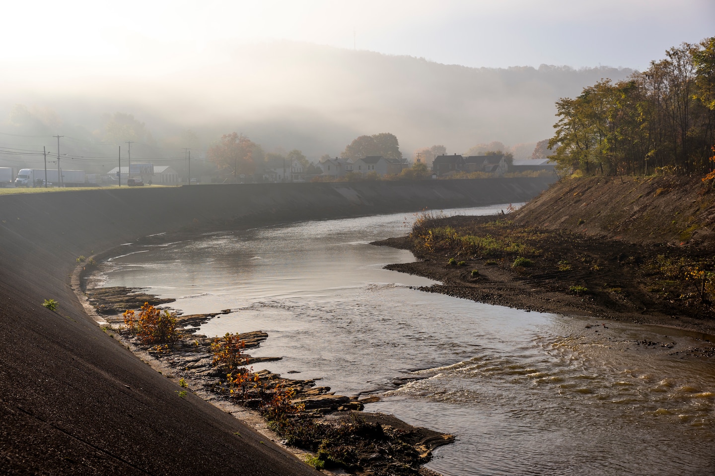 The Johnstown Local Flood Protection Project became the nation's second largest flood control project when it was constructed between 1938 and 1943 by the U.S. Army Corps of Engineers.