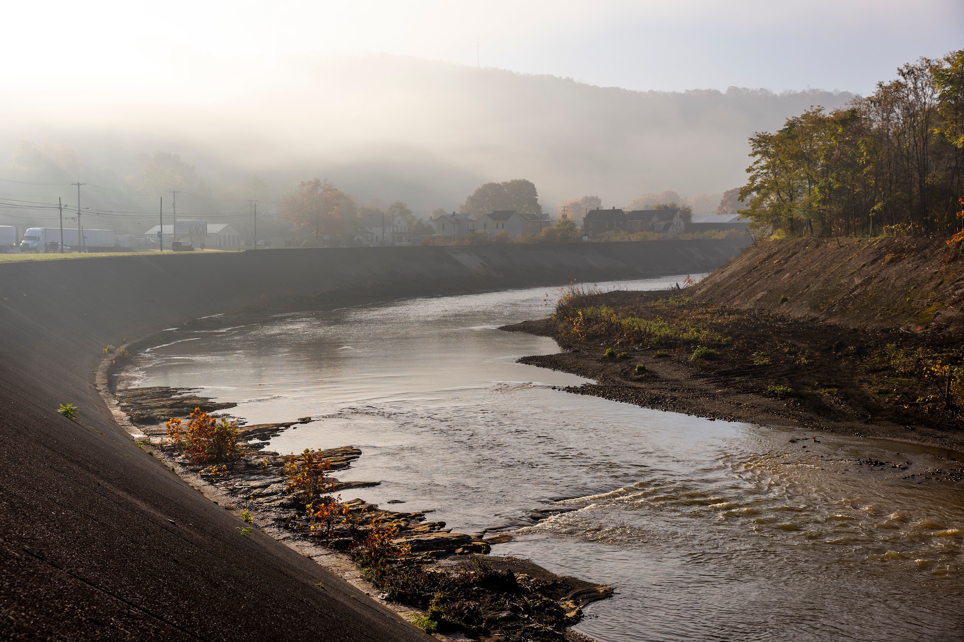 The Johnstown Local Flood Protection Project became the nation's second largest flood control project when it was constructed between 1938 and 1943 by the U.S. Army Corps of Engineers.